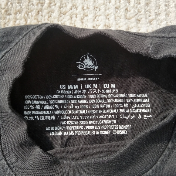 Walt Disney World Spirit Jersey Shirt Womens Medium Black Long Sleeve Pullover - Picture 2 of 8